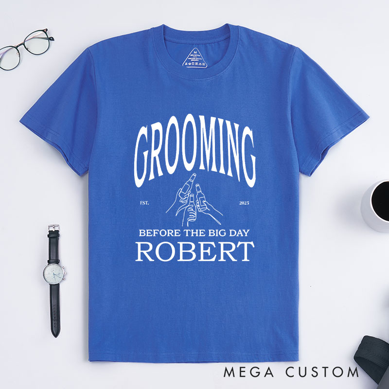 Personalized Groomsman Bachelor Party T-Shirts Funny Groom Team Shirts Wedding Party Favors Top Best Man Gifts For Men Groomsman Usher