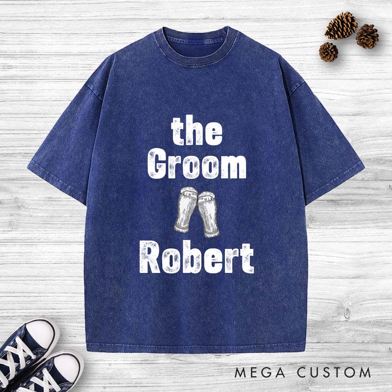 Personalized Cheers To Groom Bachelor Party T-Shirt Groomsman Stag Party Favors Shirt Bachelor Party Gift Tees Best Man Gift