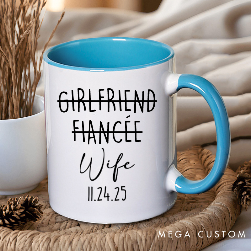 Personalized Relationship Journey Couple Mugs Wife Husband Coffee Mug for Couple Groom Bride Ceramic Coffee Cup for Him Her