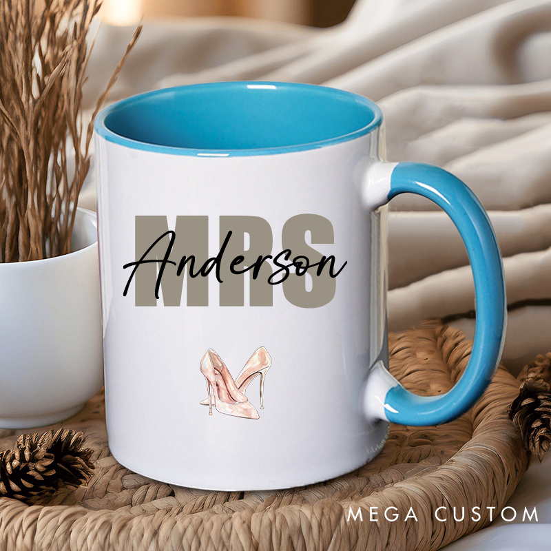 Personalized Mr. & Mrs. Wedding Mugs Wife Husband Coffee Mug for Couple Groom Bride Ceramic Coffee Cup for Him Her