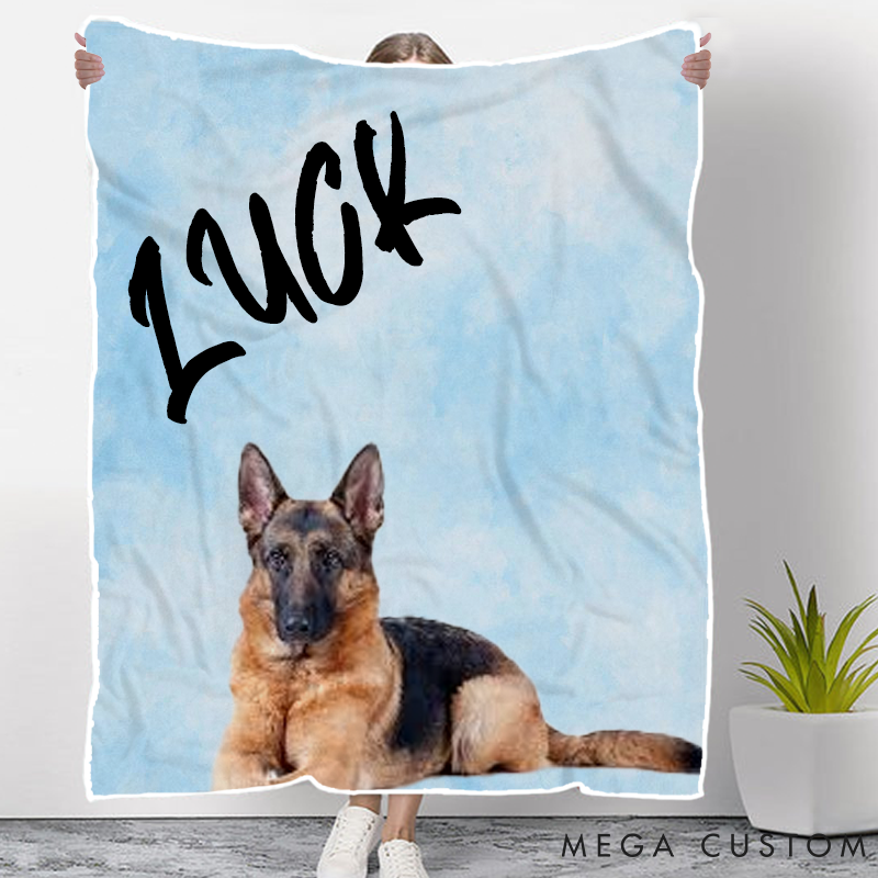 Personalized Pet Lover Custom Pet Photo Throw Blanket