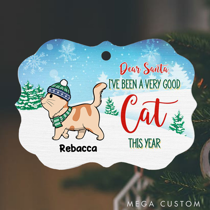 Personalized Cat Lover We have been Good Cats Christmas Ornament