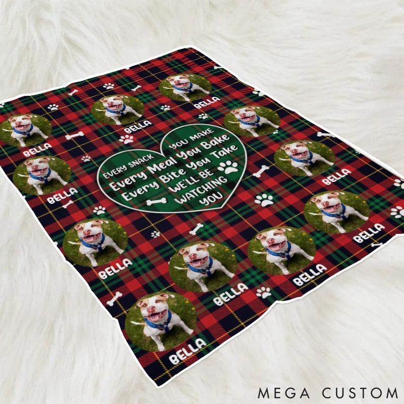Personalized Pet Lover We'll be Watching You Throw Blanket