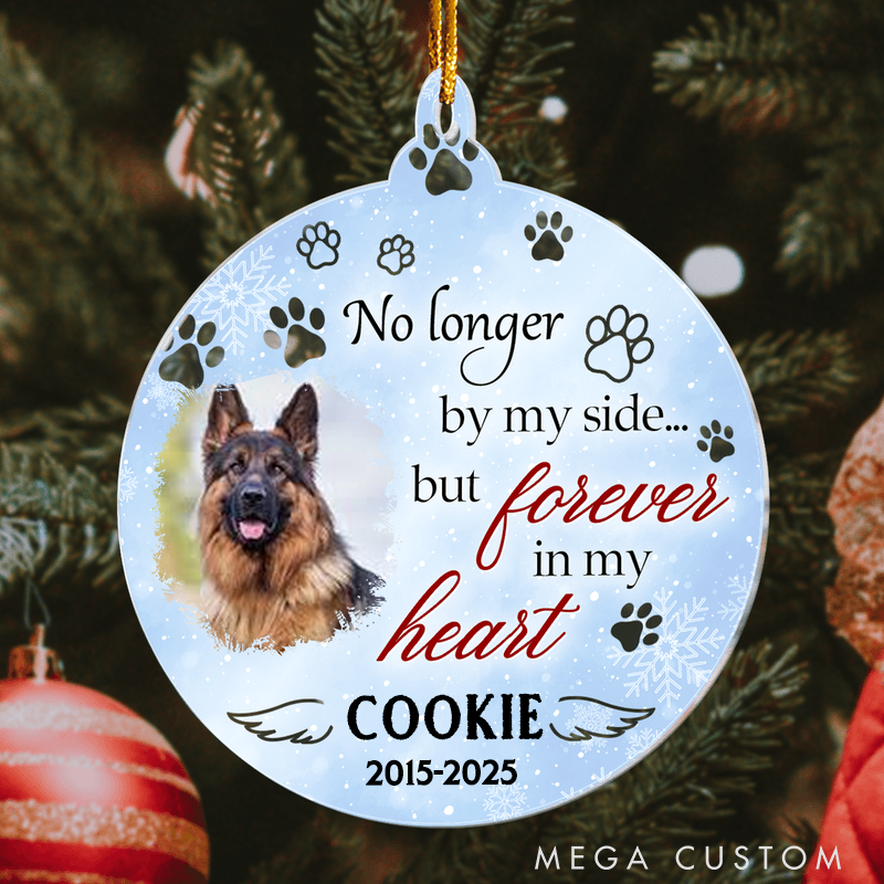 Personalized Pet Lover No Longer by Our Side but Forever in Our Hearts Ornament