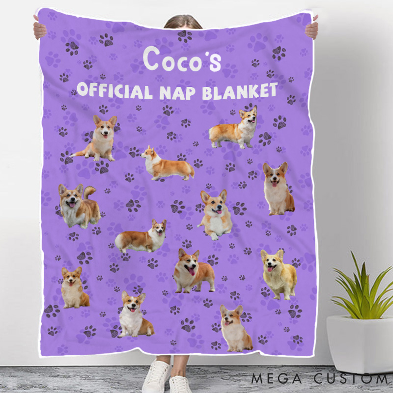 Personalized Pet Lover Custom Photo Official Throw Blanket