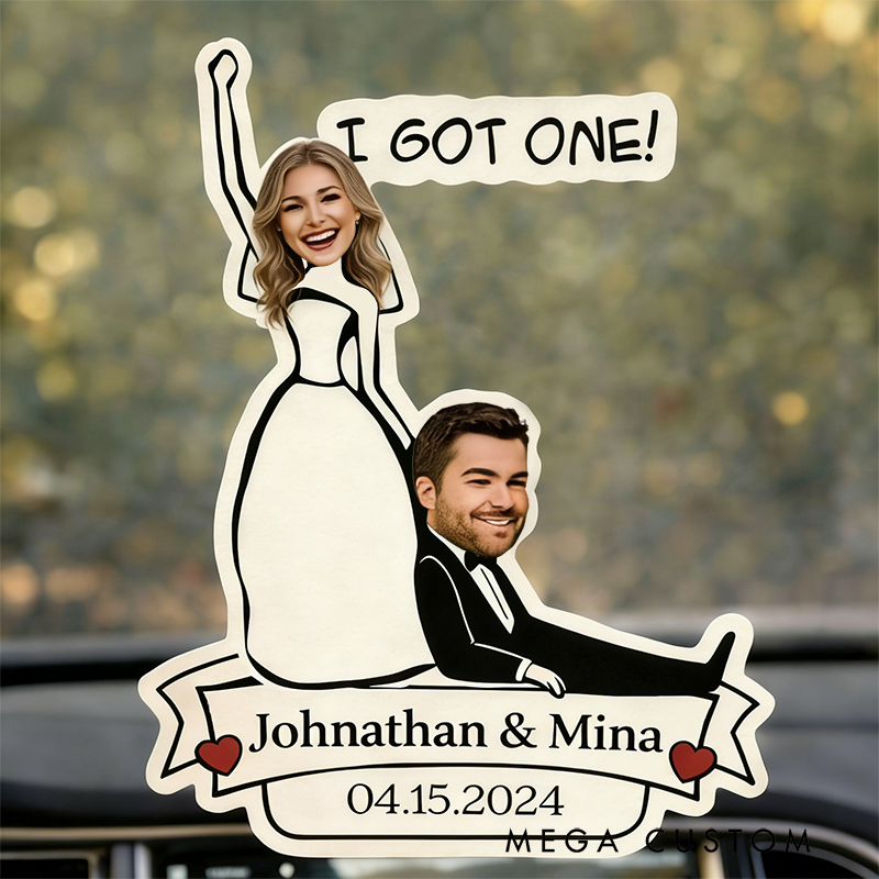 Personalized Love Graveyard Car Freshener Custom Photo Romantic Valentine Gift Choice Car Decor for Partners