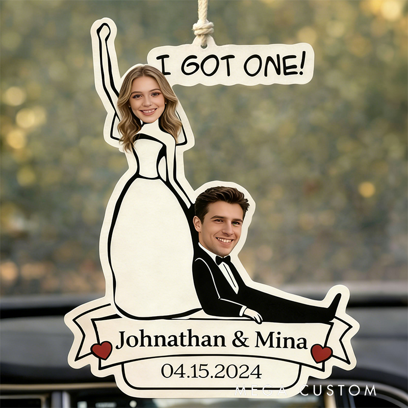 Personalized Love Graveyard Car Freshener Custom Photo Romantic Valentine Gift Choice Car Decor for Partners