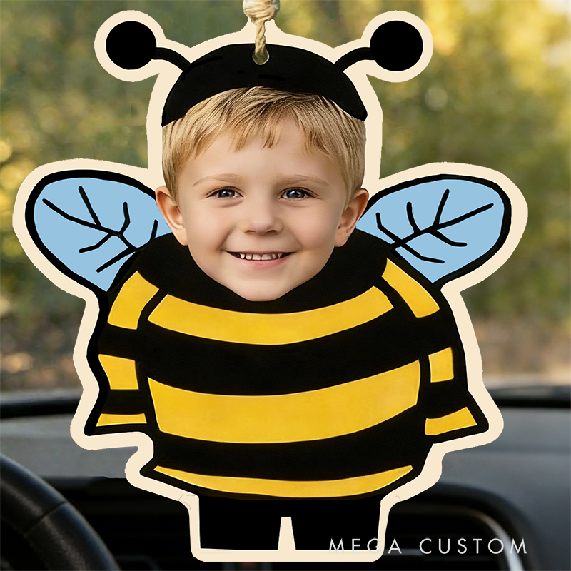 Personalized Cute Insect Theme Car Freshener Custom Photo Holiday Gift Choice Scented Decor for Nature Lovers