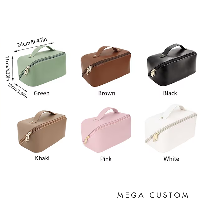 [Copy]Personalized Future Mrs Bow Poartable Cube Leather Cosmetic Bag