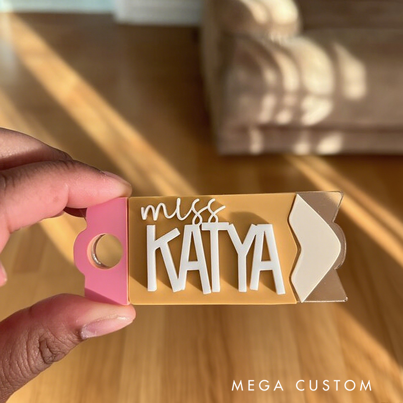 Personalized Teacher Tumbler Tags Appreciation Gift for Teachers