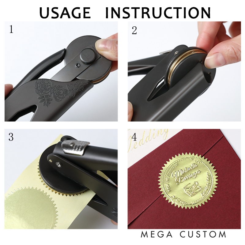 Personalized Teacher Book Embosser Stamp with Pencil Ruler Design Thoughtful Gift for Teachers