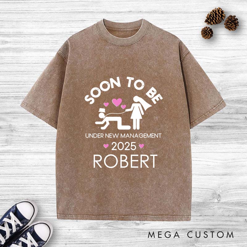 Personalized Soon To Be Husband T-Shirt Funny Wedding Designed Shirt for Groom Wedding Party Favors Shirt for Men Stag Gift Tees for Him
