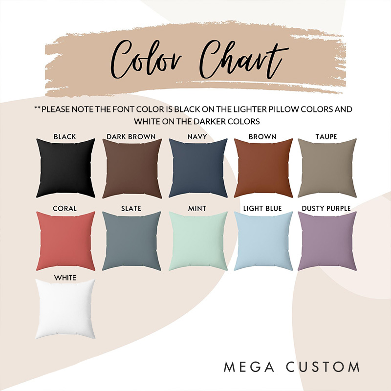 Personalized Couple Floral Married Calendar Pillow with Name Custom Newlyweds Wedding Date Pillow Engagement Pillow for Husband Wife Anniversary Gift