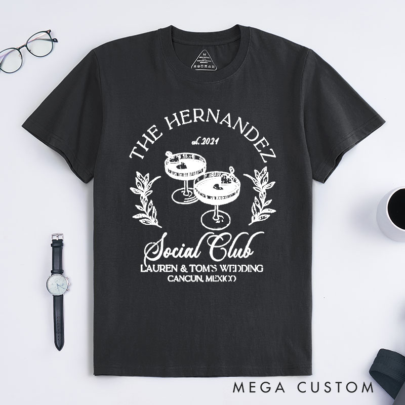 Personalized Elegant Wedding Party Favors T-Shirt Groom Crew Bachelor Party Shirt Groomsman Proposal Gift Tops Mens Stag Party Tees