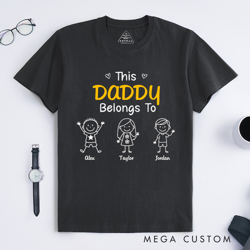 Personalized Classic T-shirt Birthday Gifts for Dad Grandpa