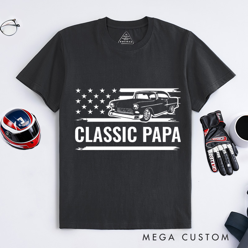 Personalized Classic Car T-Shirt Custom Classic Design Shirt Husband Gift Shirt