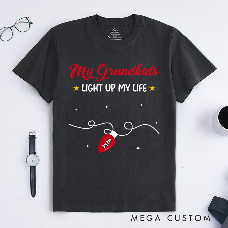 Personalized the Light of Grandma Life Classic T-Shirt Christmas Gift for Mom Grandma