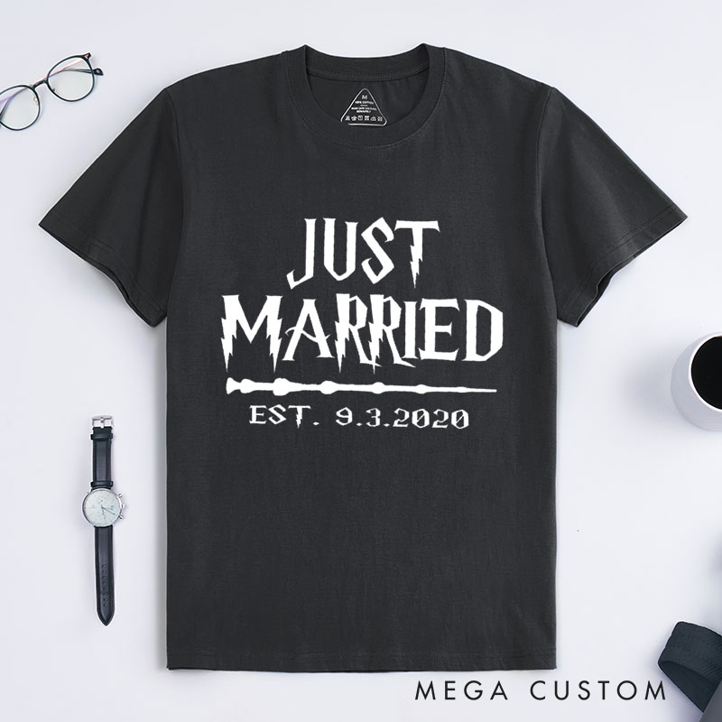 Personalized Groom Wedding T-Shirt Bride And Groom Wedding Anniversary T-Shirt Anniversary Gift For Him Groom Shirts