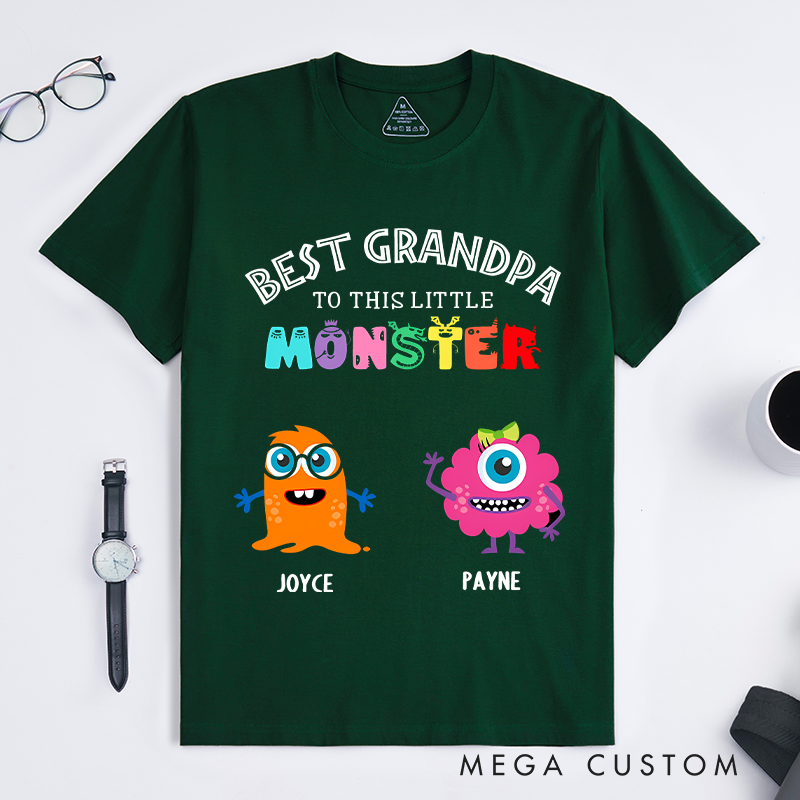 Personalized Best Daddy Grandpa to these Little Monsters Classic T-Shirt