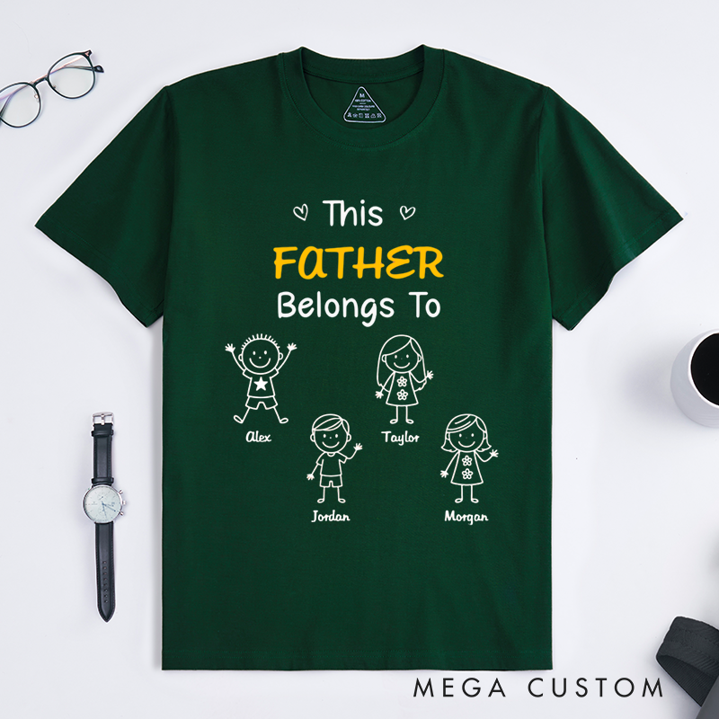Personalized Classic T-shirt Birthday Gifts for Dad Grandpa
