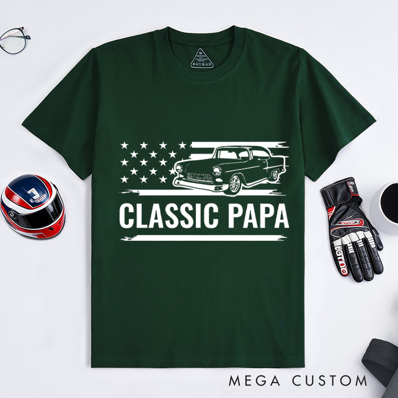 Personalized Classic Car T-Shirt Custom Classic Design Shirt Husband Gift Shirt