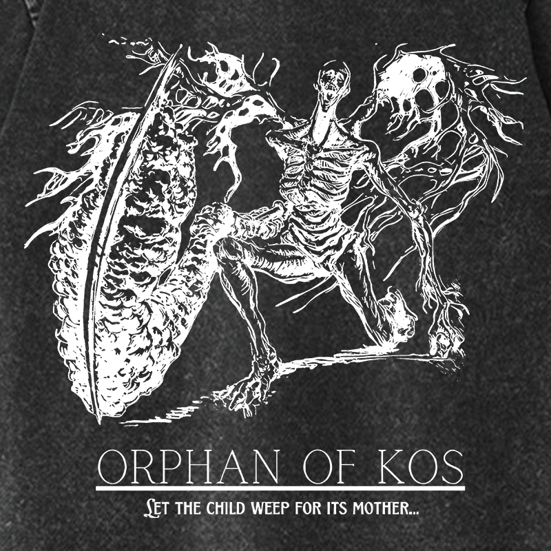 Personalized Orphan of Kos Gothic Game Washed T-Shirts Video Game Tshirt Nightmare Hunter Shirt Halloween