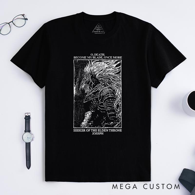 Personalized Death Blade Gothic Game Classic T-Shirts Video Game Tshirt Soulslike Shirt Halloween