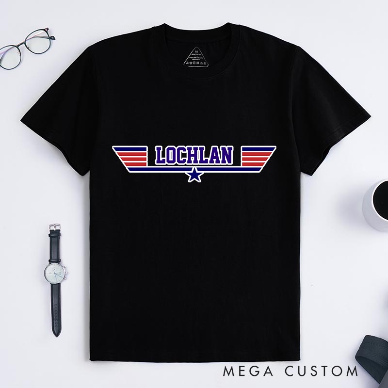 Personalized Pilot Movie Classic T-Shirts Independence Day Tshirt Veterans Day Shirt