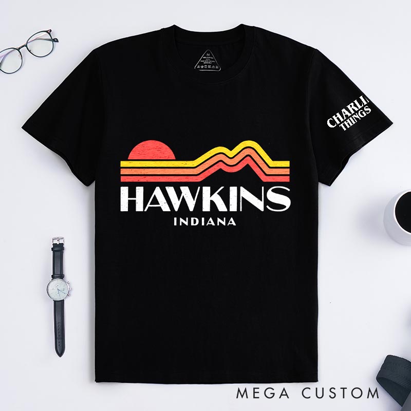 Personalized Hawkins Horror TV Series Movie Classic T-Shirts Scary TV Show Tshirt Halloween Shirt