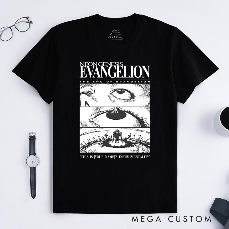 Personalized the End Anime Classic T-Shirts Japanese Mecha Anime Series Manga Tshirt Comic Shirt for Anime Lovers
