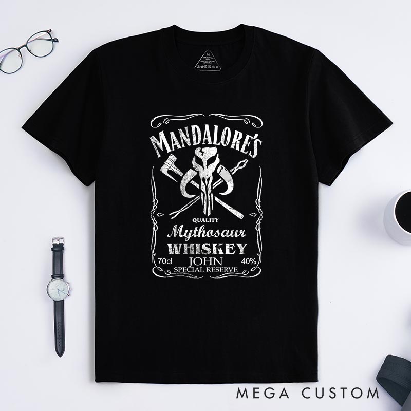 Personalized Galaxy Whiskey Classic T-Shirts Galaxy Fantasy Nerdy Geek Tshirt for Movie Lovers
