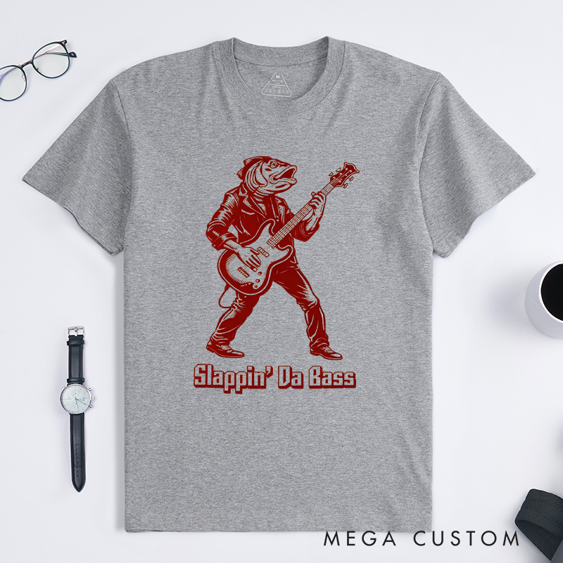 Personalized Classic T-Shirts Slappin' Da Bass T-Shirt Vintage Music Graphic Tee for Music Lovers