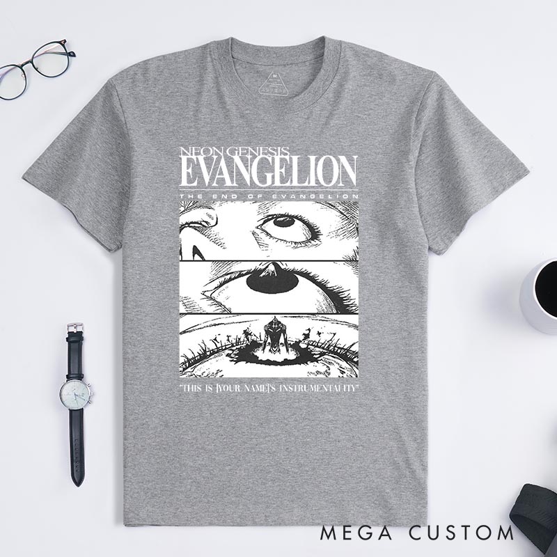 Personalized the End Anime Classic T-Shirts Japanese Mecha Anime Series Manga Tshirt Comic Shirt for Anime Lovers