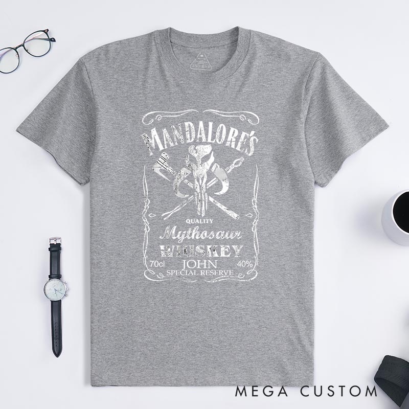 Personalized Galaxy Whiskey Classic T-Shirts Galaxy Fantasy Nerdy Geek Tshirt for Movie Lovers