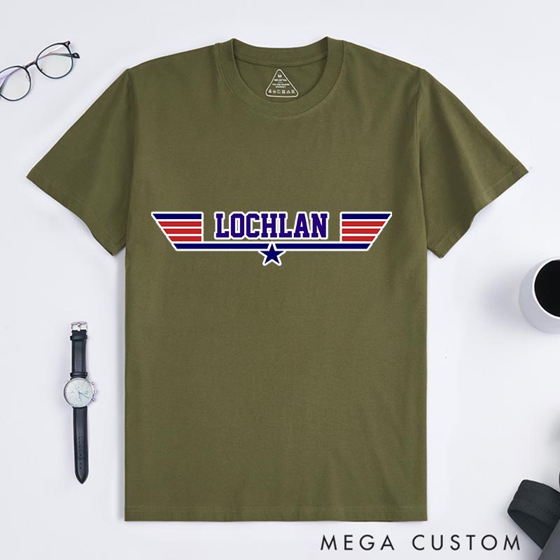 Personalized Pilot Movie Classic T-Shirts Independence Day Tshirt Veterans Day Shirt