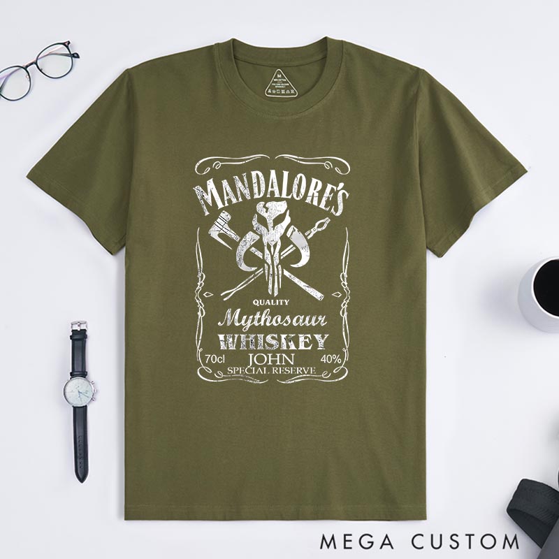 Personalized Galaxy Whiskey Classic T-Shirts Galaxy Fantasy Nerdy Geek Tshirt for Movie Lovers