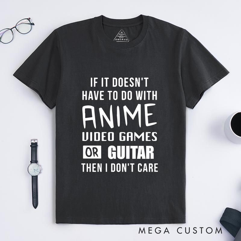 Personalized Anime Classic T-Shirts Game Tshirt Anime Fan Shirt for Geek Nerd