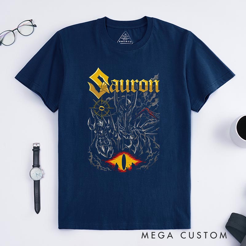 Personalized Sauron Movie Classic T-Shirts Film Fan Tshirt for Movie Lovers Fantasy Movie