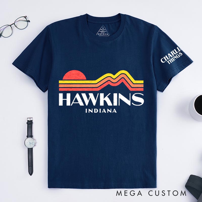 Personalized Hawkins Horror TV Series Movie Classic T-Shirts Scary TV Show Tshirt Halloween Shirt