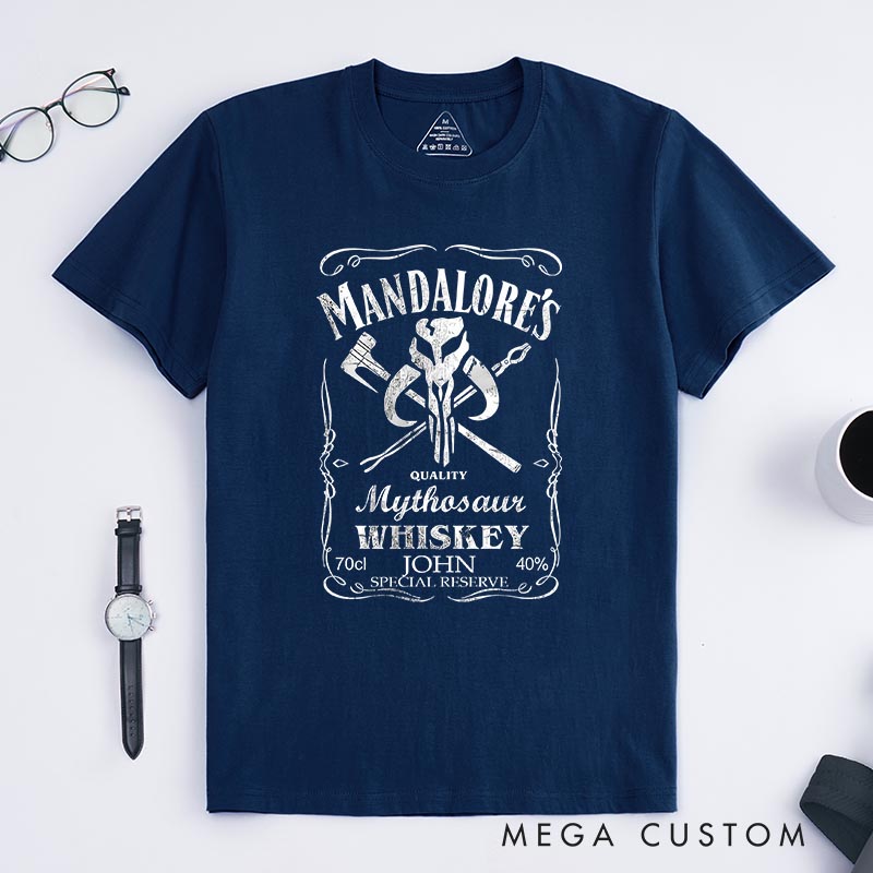 Personalized Galaxy Whiskey Classic T-Shirts Galaxy Fantasy Nerdy Geek Tshirt for Movie Lovers
