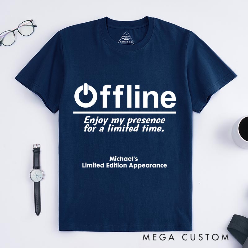 Personalized Offline Game Classic T-Shirts Video Game Tshirt Geek Gaming Nerd Shirt