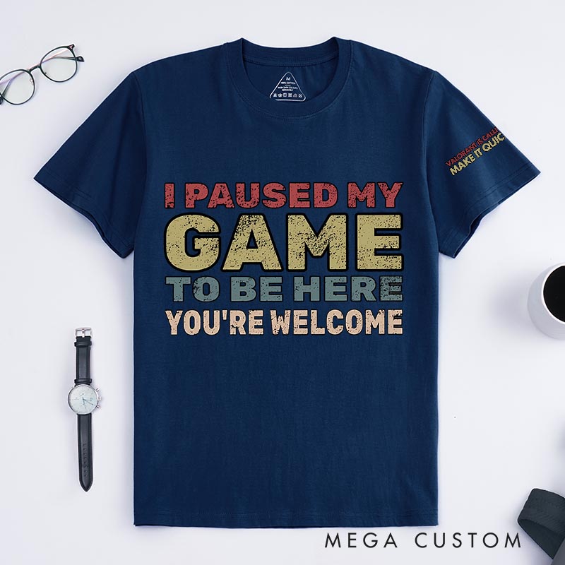Personalized You’re Welcome Game Classic T-Shirts Video Game Tshirt Geek Gaming Nerd Shirt
