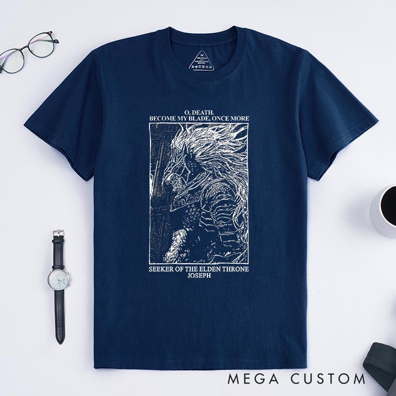 Personalized Death Blade Gothic Game Classic T-Shirts Video Game Tshirt Soulslike Shirt Halloween