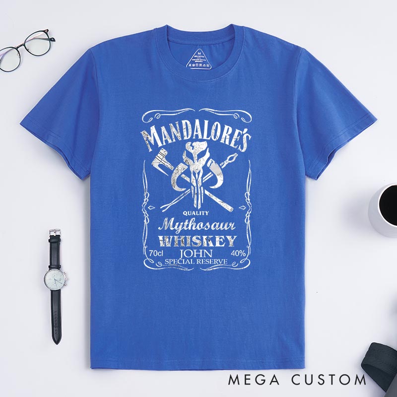 Personalized Galaxy Whiskey Classic T-Shirts Galaxy Fantasy Nerdy Geek Tshirt for Movie Lovers