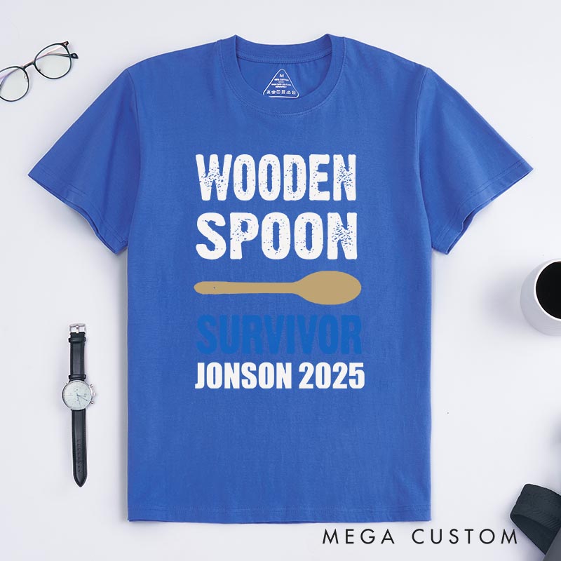 Personalized Wooden Spoon Survivor Funny Christmas Movie Classic T-Shirts Holiday Tshirt Christmas Gift