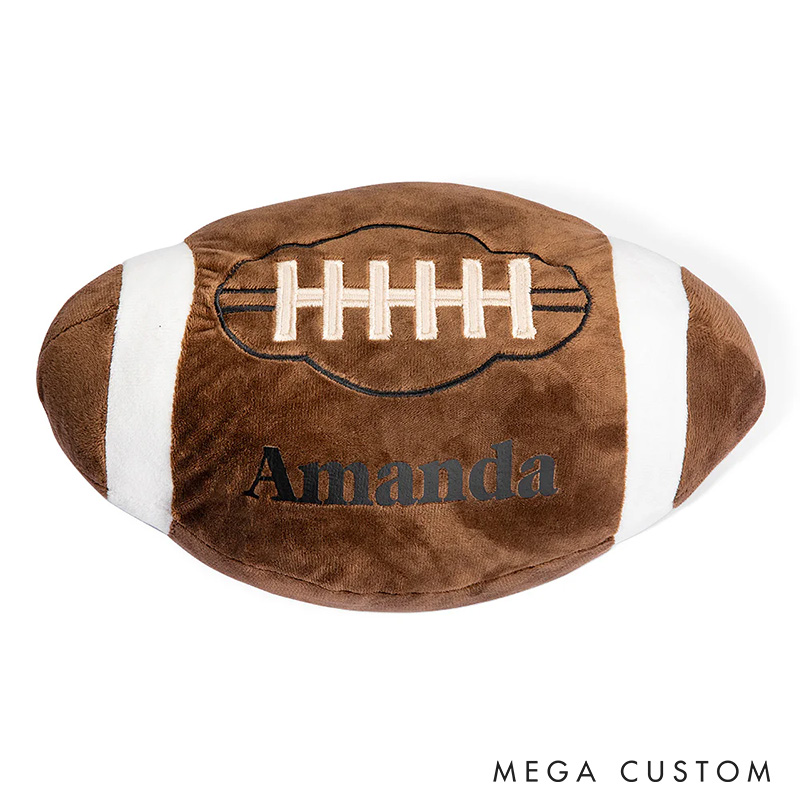 Personalized Sports Throw Pillow with Custom Name and Number for Fans