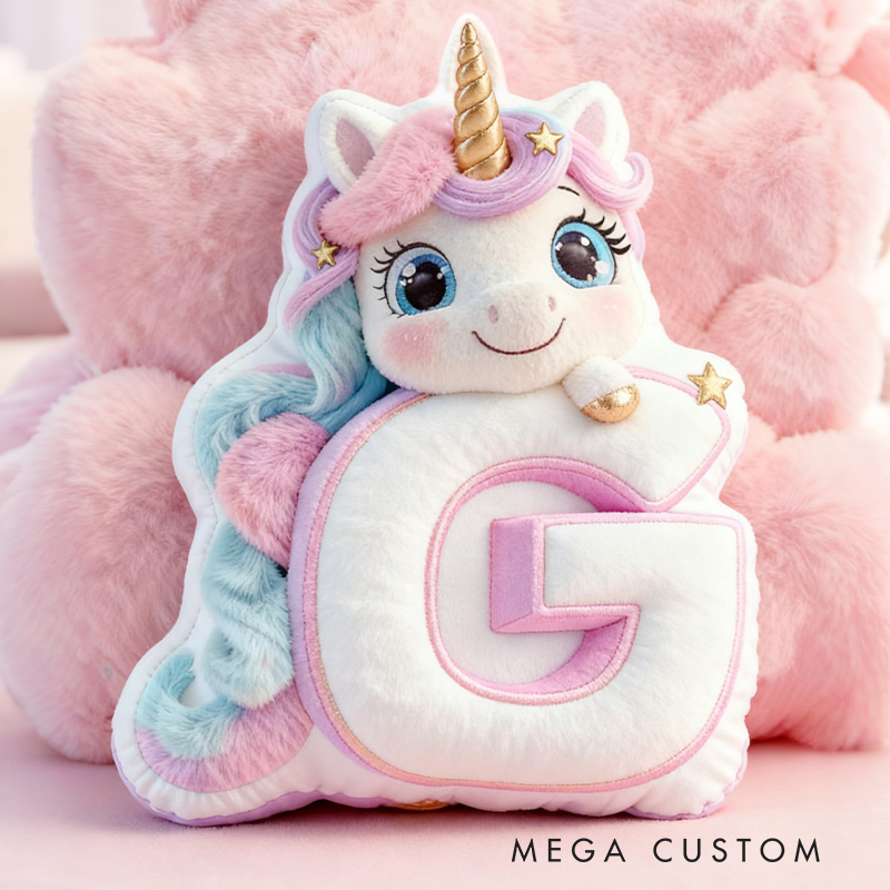 Personalized Unicorn Pillow with Colorful Mane and Magical Design for Whimsical Decor and Enchanting Holiday Gifts Graphic 3D Print Pillow