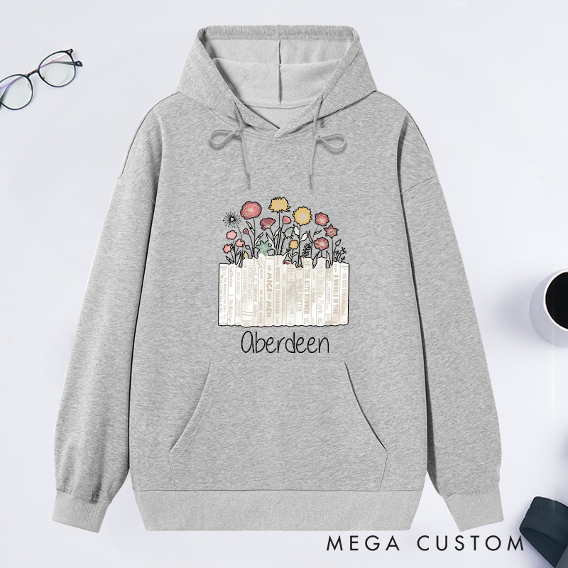 Personalized I'm with the Banned Classic Hoodies Custom Book Lover Hoodies with Name Reading Hoodies Librarian Gift Book Lover Gift for Reader