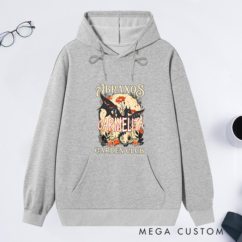 Personalized Garden Club Classic Hoodies Custom Fantasy Book Lover Hoodies with Name Plant Lover Gift Gardening Gift Book Lover Gift