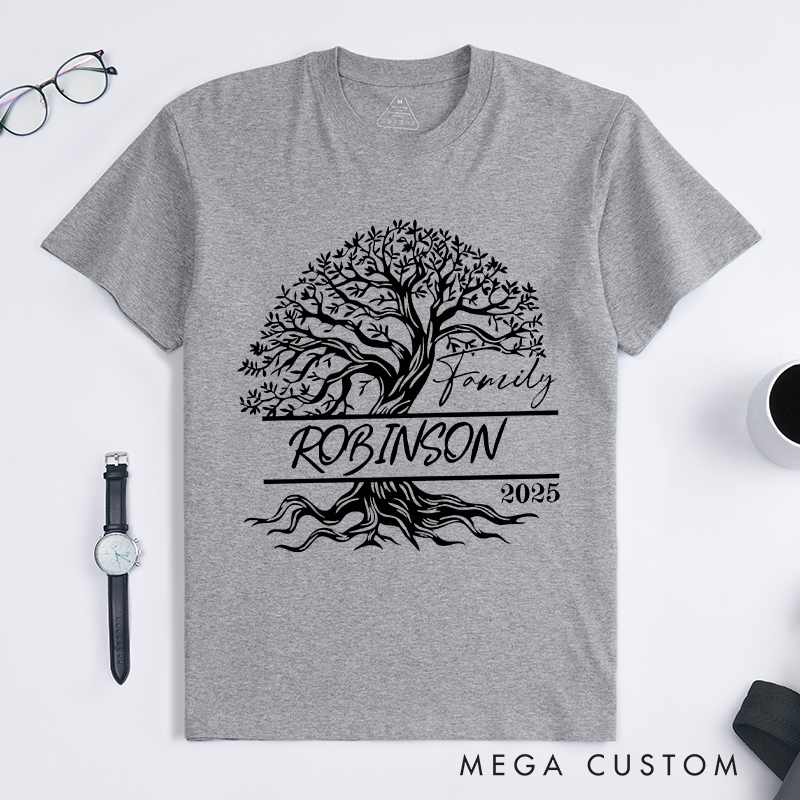 Personalized Custom Family Reunion Matching T-Shirts Family Tree Classic T-shirt